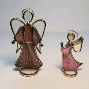 Vintage Pre-owned Stained Glass Angels